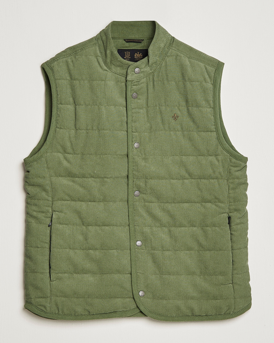Herre | Vester | Morris | Woburn Baby Cord Vest Sage Green