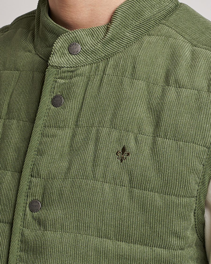Herre | Vester | Morris | Woburn Baby Cord Vest Sage Green