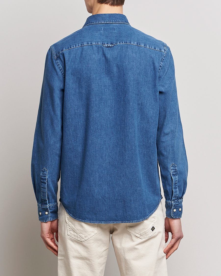 Herre | Skjorter | Morris | William Denim Shirt Medium Blue