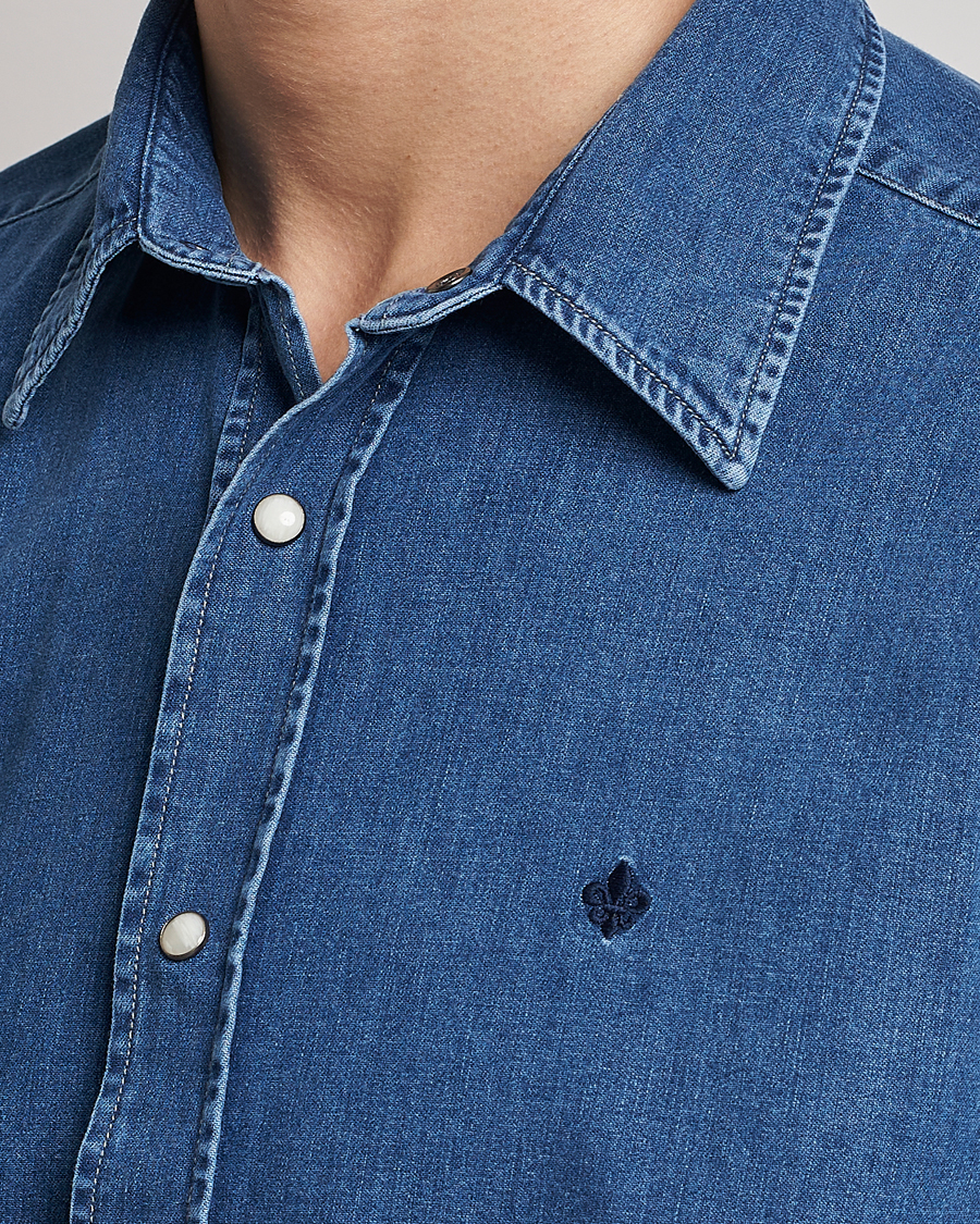 Herre | Skjorter | Morris | William Denim Shirt Medium Blue