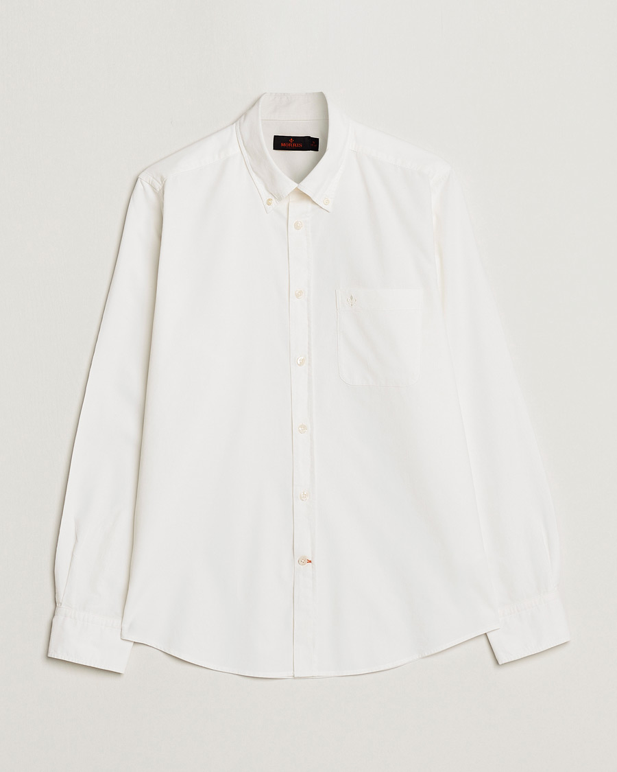 Herre | Skjorter | Morris | Summer Corduroy Shirt Off White