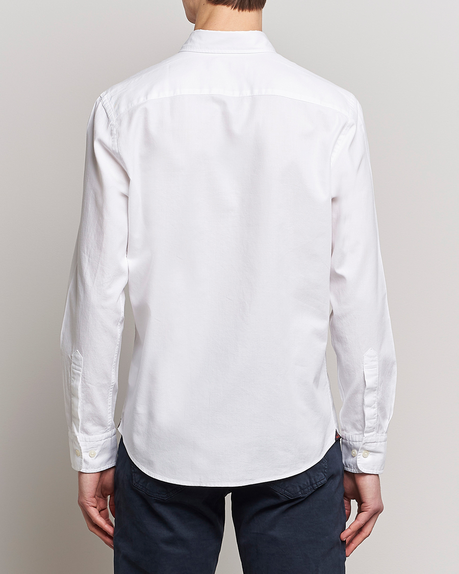 Herre | Skjorter | Morris | Structured Washed Button Down Shirt White