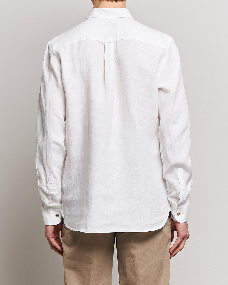 Herre | Skjorter | Morris | Safari Linen Shirt White