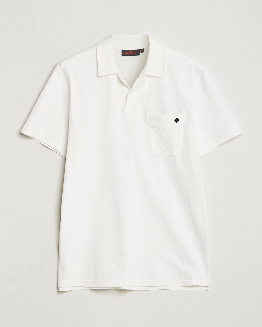Herre | Pikéer | Morris | Clopton Cotton Blend Polo Off White