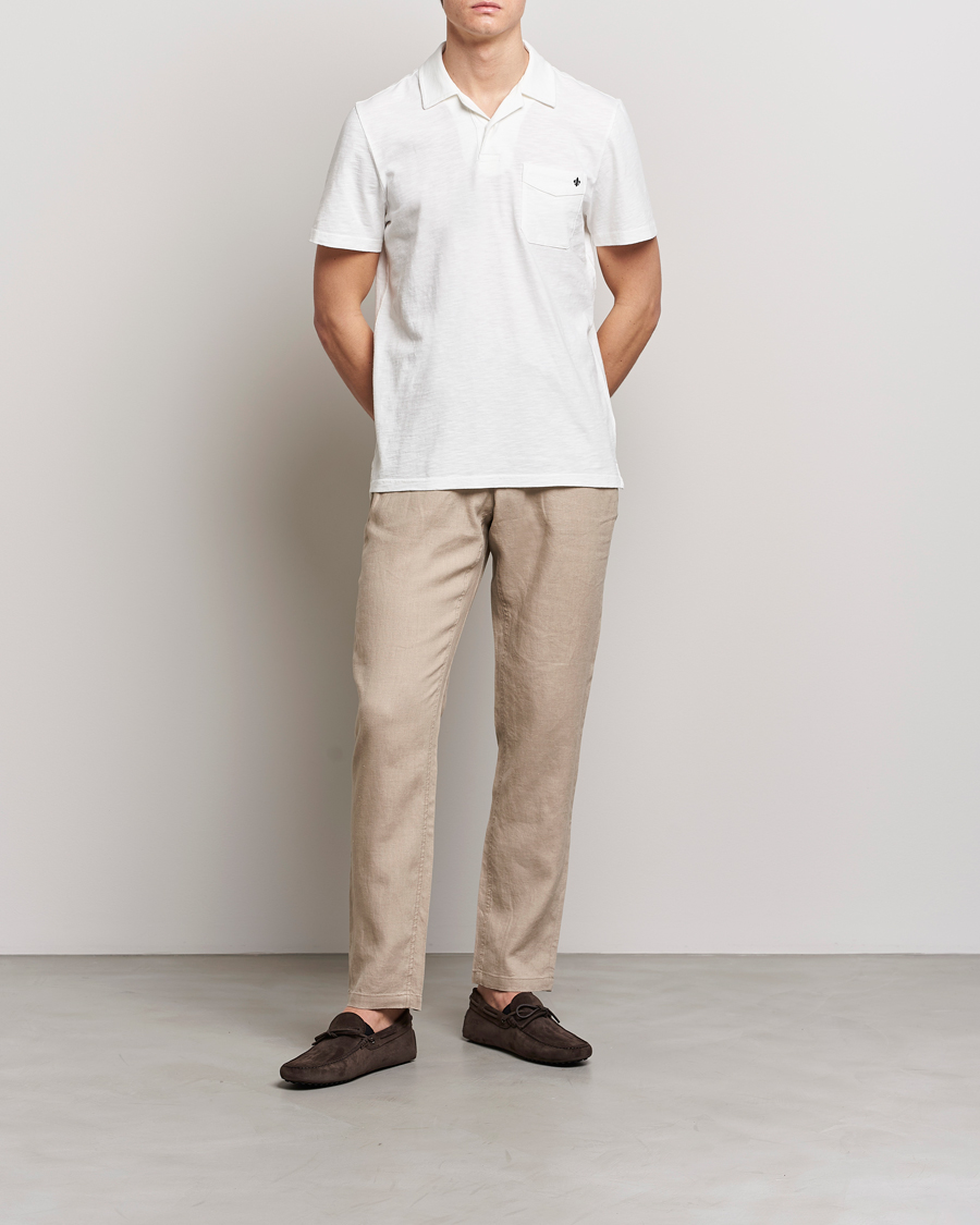 Herre | Pikéer | Morris | Clopton Cotton Blend Polo Off White