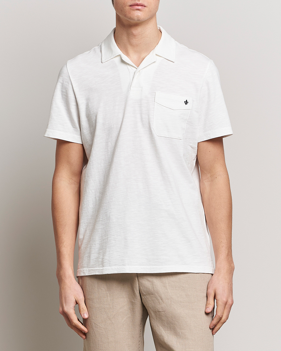 Herre | Pikéer | Morris | Clopton Cotton Blend Polo Off White
