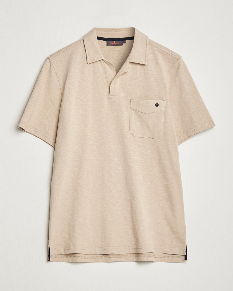 Herre | Pikéer | Morris | Clopton Cotton Blend Polo Khaki
