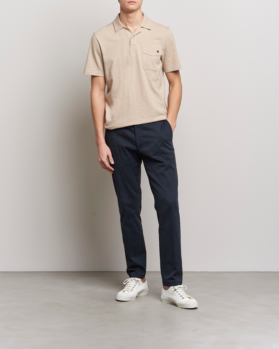 Herre | Pikéer | Morris | Clopton Cotton Blend Polo Khaki