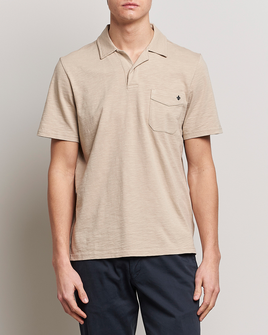 Herre | Pikéer | Morris | Clopton Cotton Blend Polo Khaki