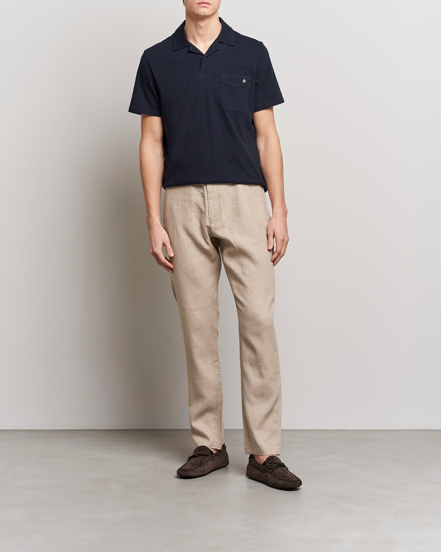Herre | Pikéer | Morris | Clopton Cotton Blend Polo Old Blue
