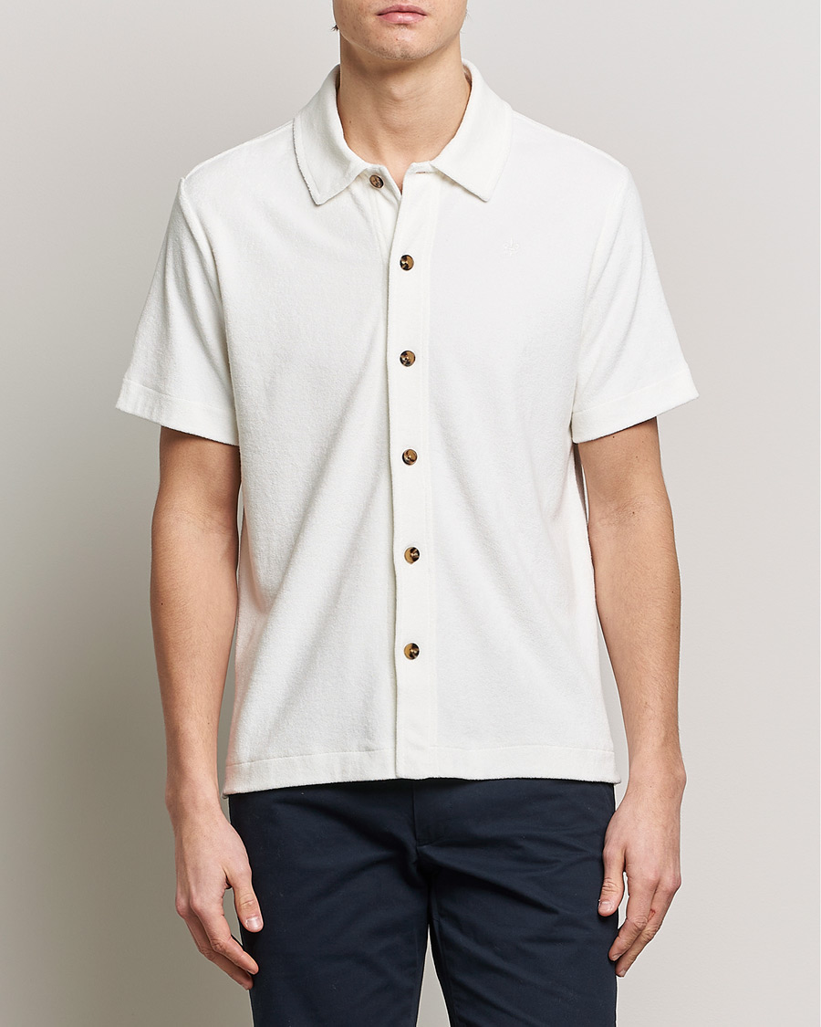 Herre | Kortermede skjorter | Morris | Hunter Terry Short Sleeve Shirt Off White