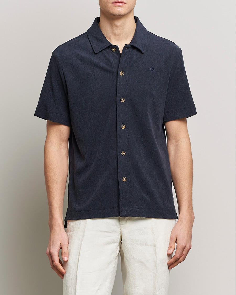 Herre | Kortermede skjorter | Morris | Hunter Terry Short Sleeve Shirt Old Blue