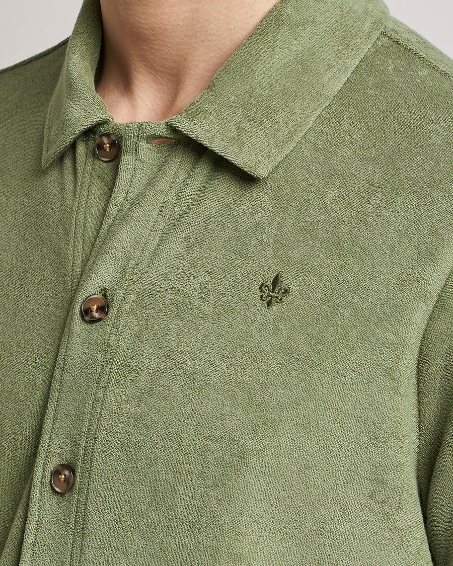 Herre | Skjorter | Morris | Hunter Terry Short Sleeve Shirt Sage Green
