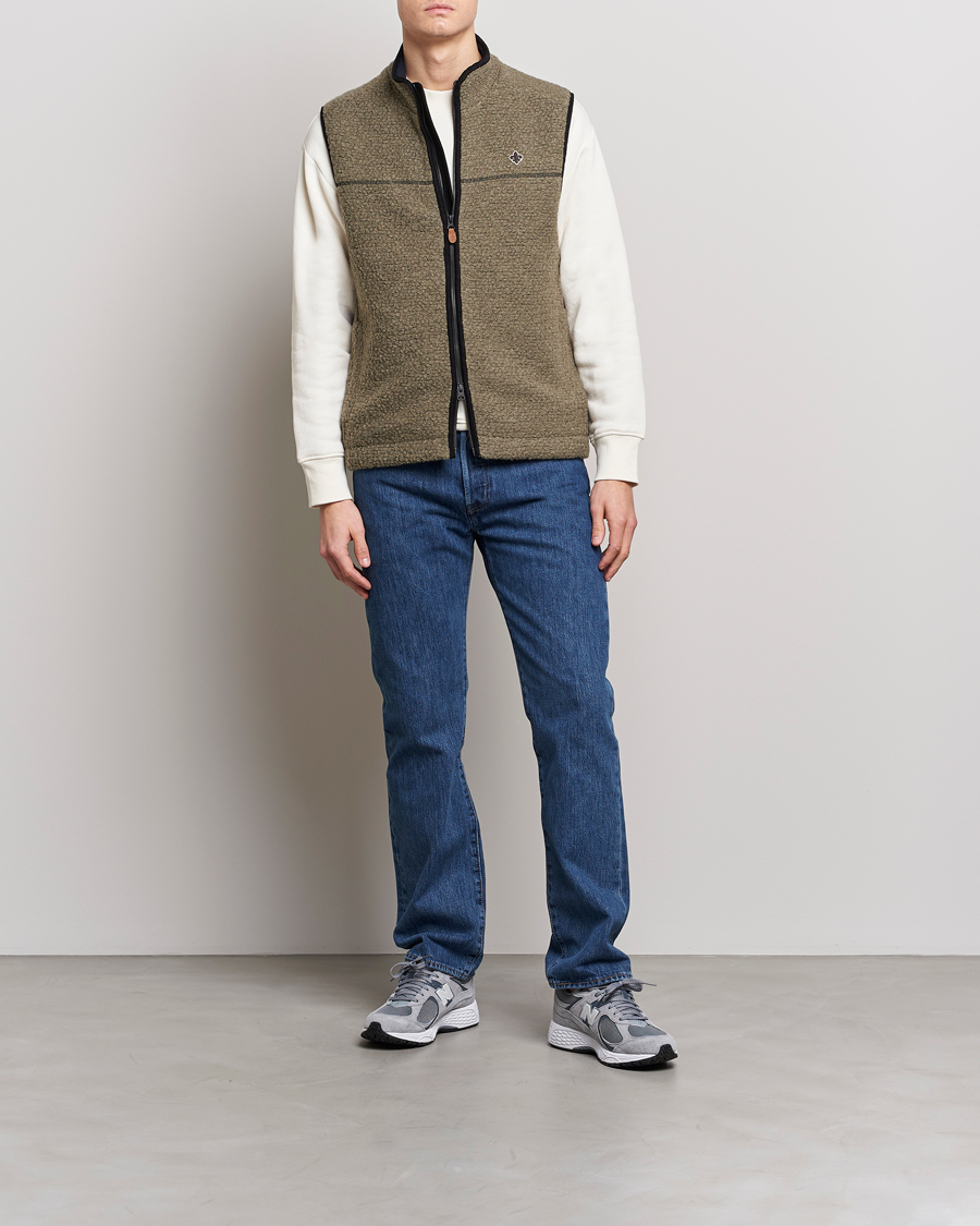 Herre | Vester | Morris | Whitfield Pile Vest Green