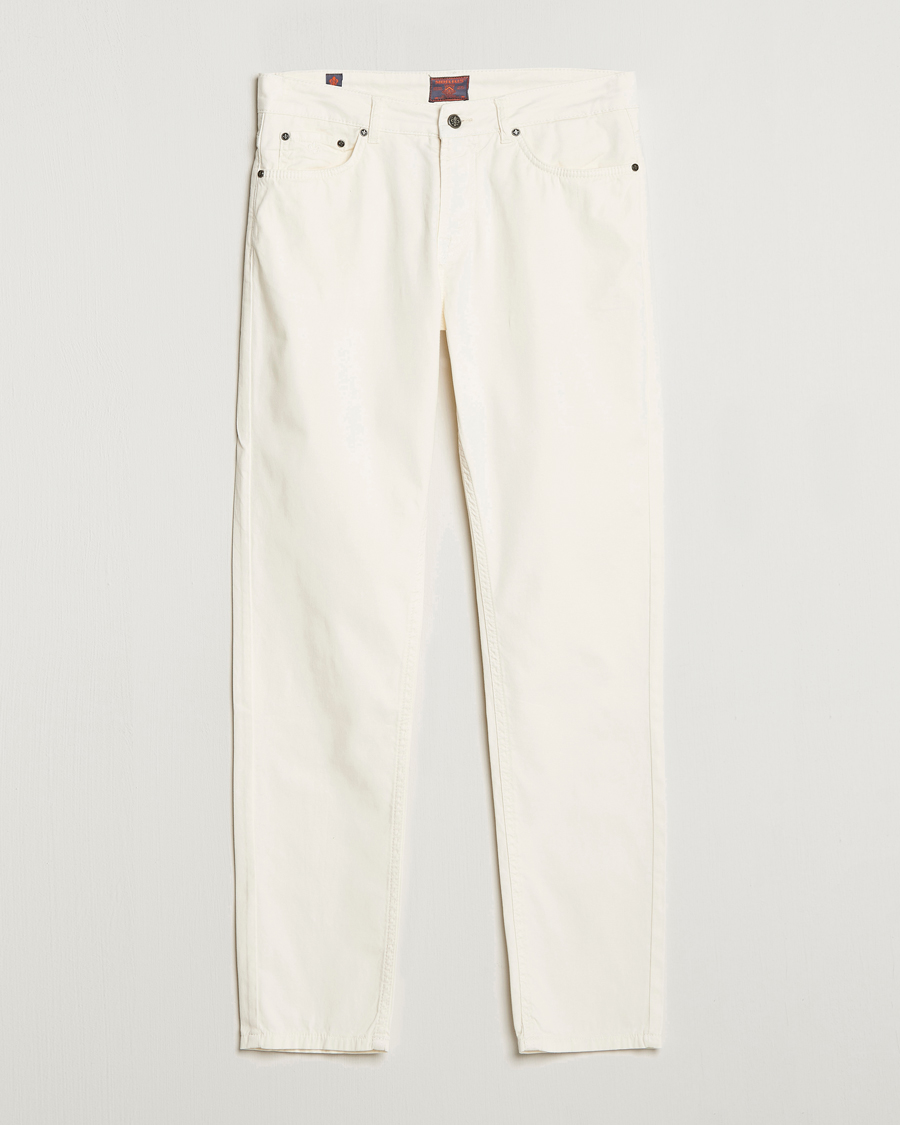 Herre | Bukser | Morris | James Structured 5-Pocket Trousers White