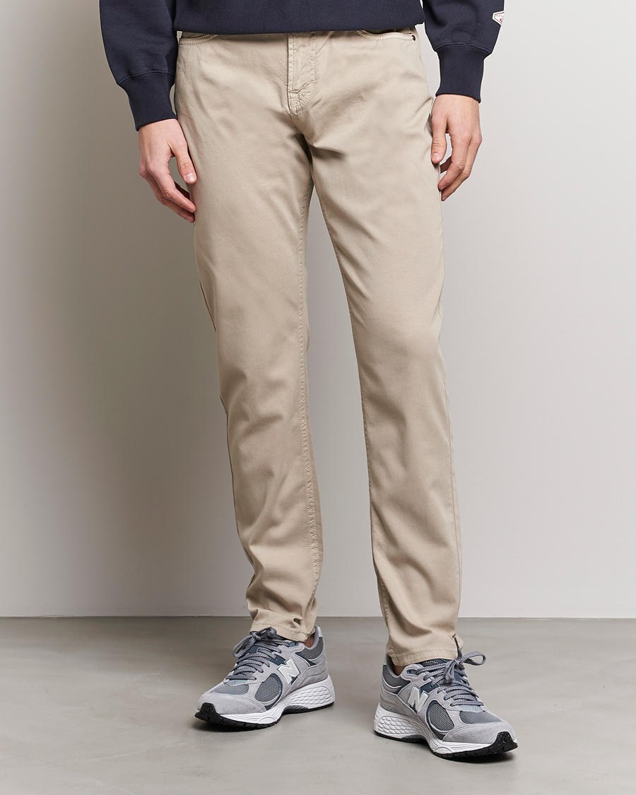 Herre |  | Morris | James Structured 5-Pocket Trousers Khaki