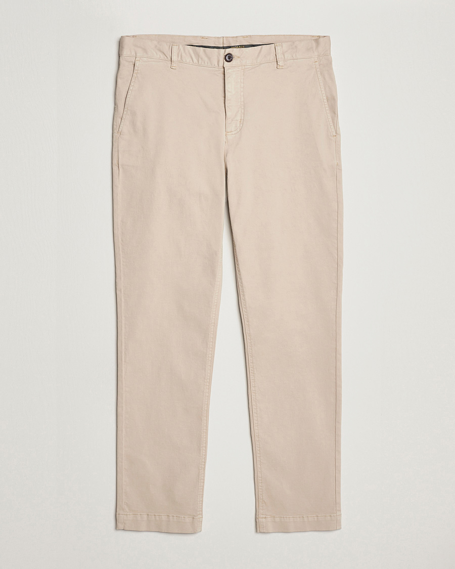 Herre | Bukser | Morris | Jeffrey Brushed Chinos Khaki