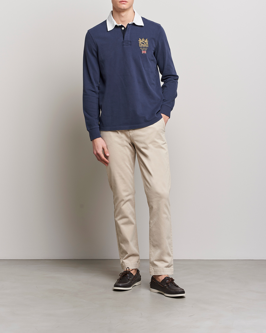 Herre | Bukser | Morris | Jeffrey Brushed Chinos Khaki