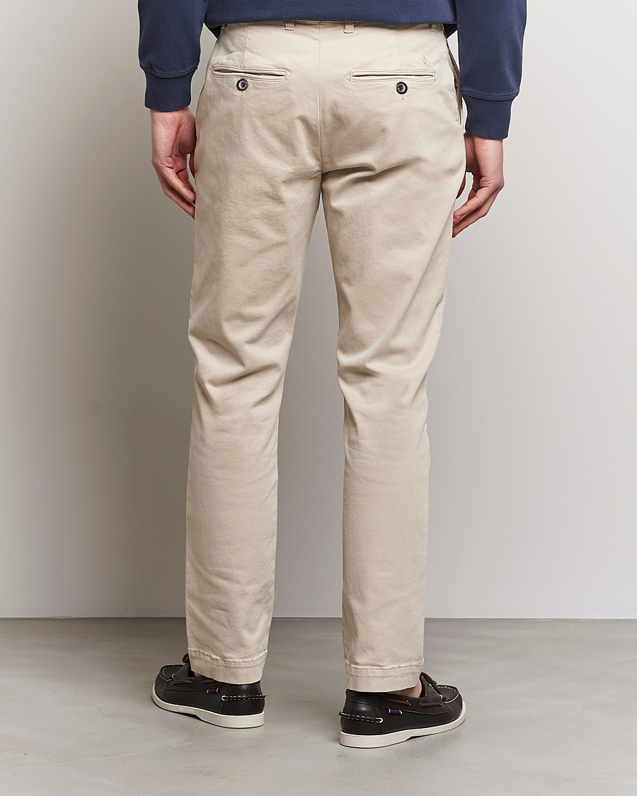 Herre | Bukser | Morris | Jeffrey Brushed Chinos Khaki