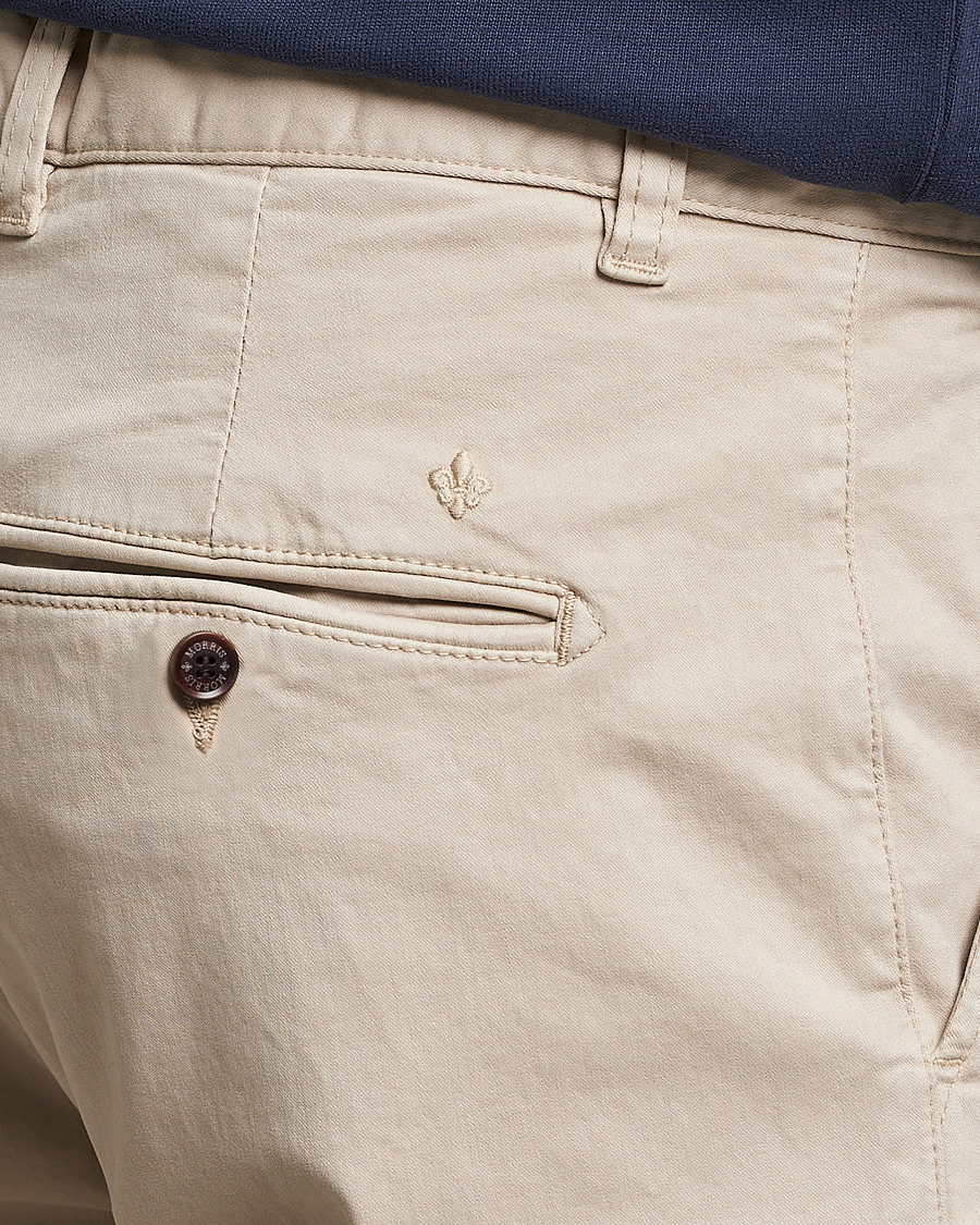 Herre | Bukser | Morris | Jeffrey Brushed Chinos Khaki