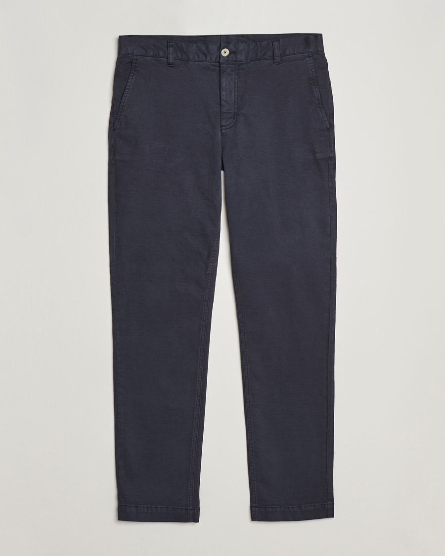 Herre | Bukser | Morris | Jeffrey Brushed Chinos Blue