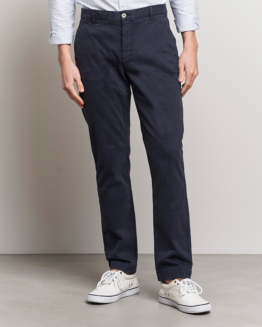 Herre | Bukser | Morris | Jeffrey Brushed Chinos Blue