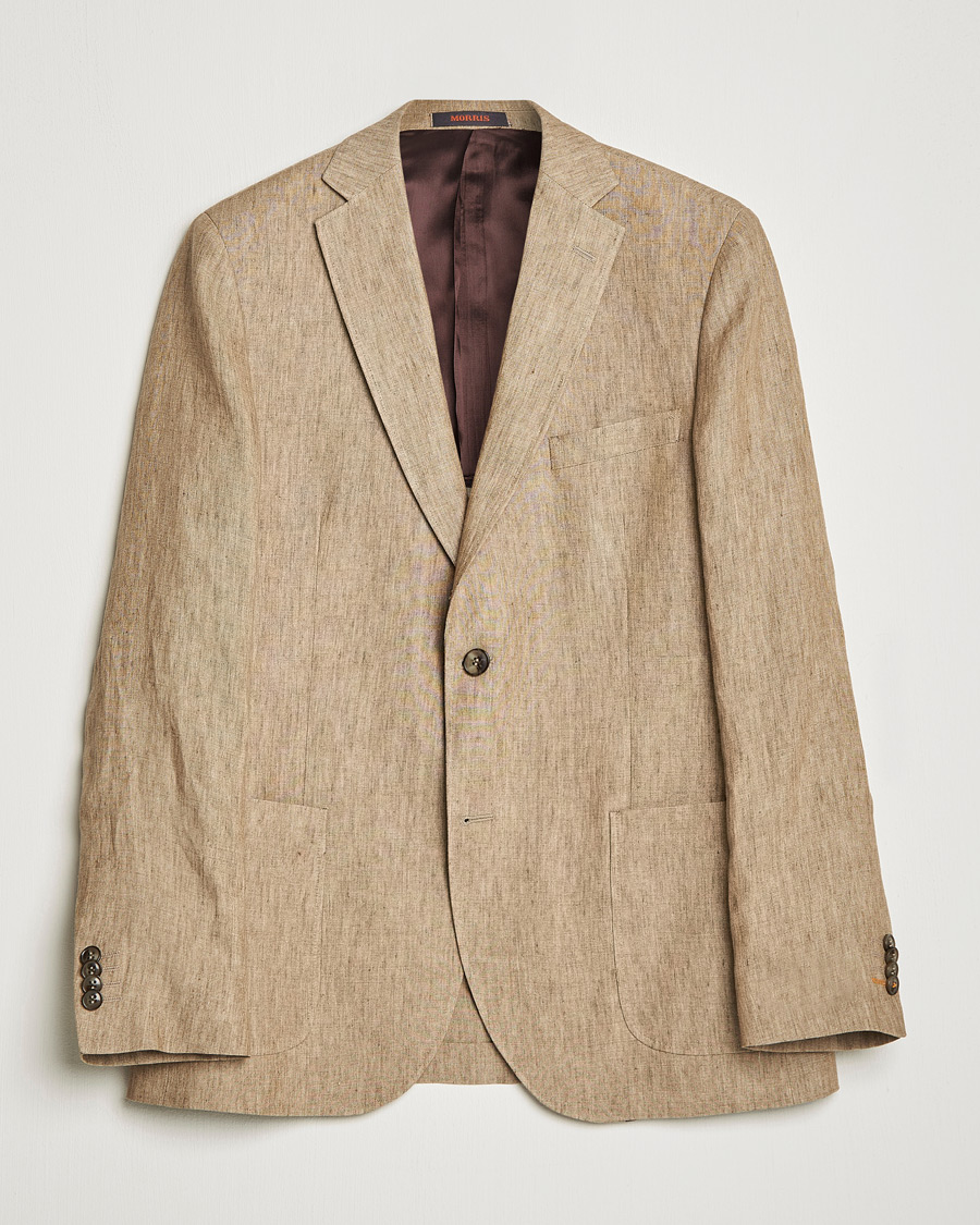 Herre | Dressjakker | Morris | Archie Linen Suit Blazer Khaki