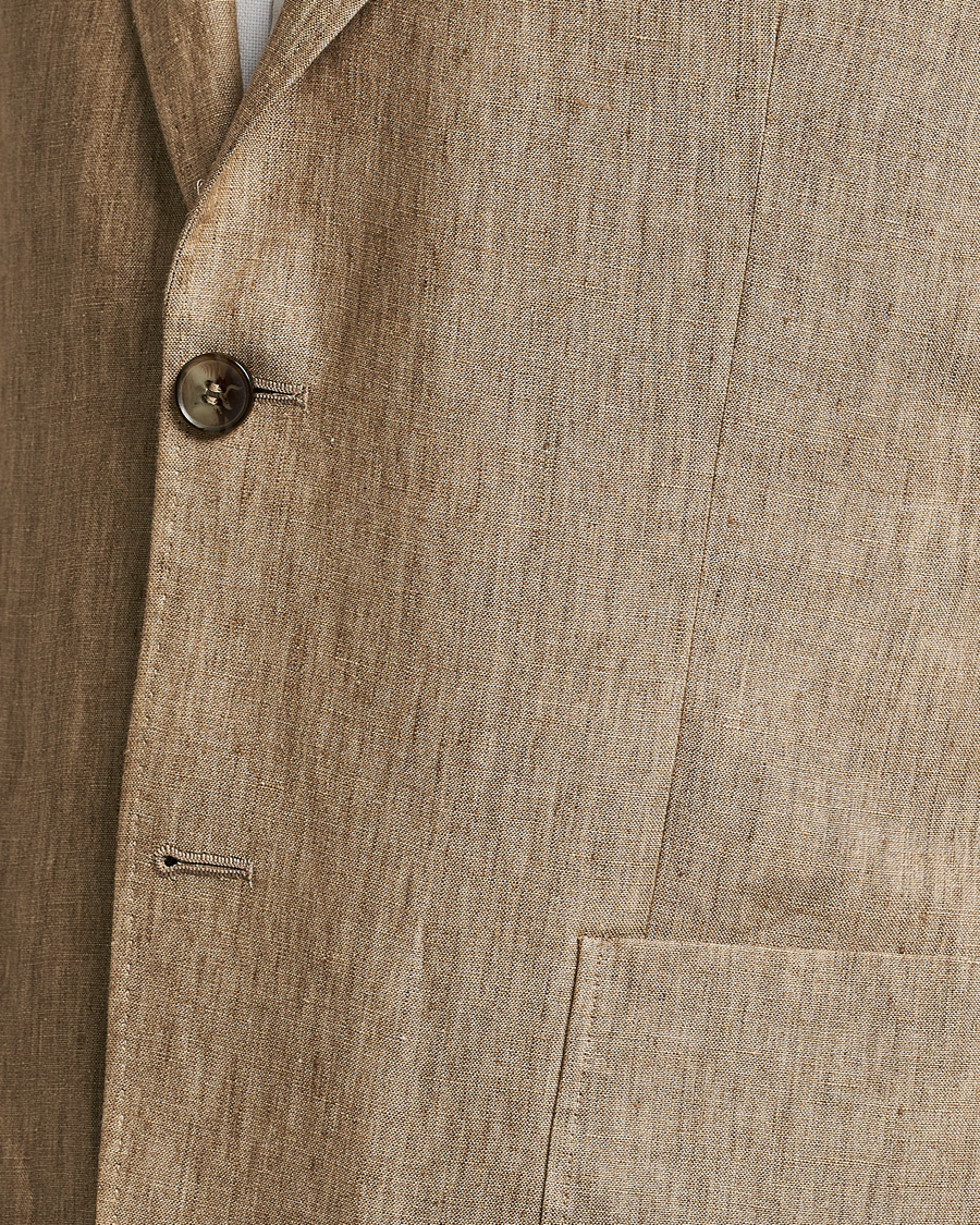 Herre | Dressjakker | Morris | Archie Linen Suit Blazer Khaki