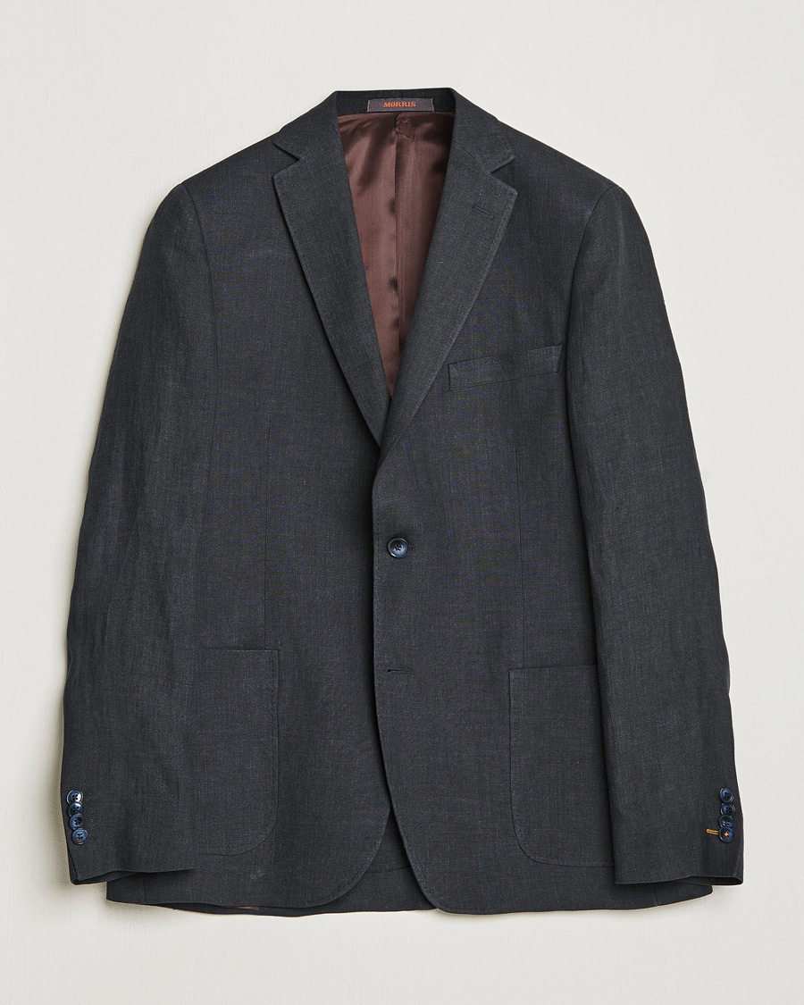 Herre | Dressjakker | Morris | Archie Linen Suit Blazer Navy