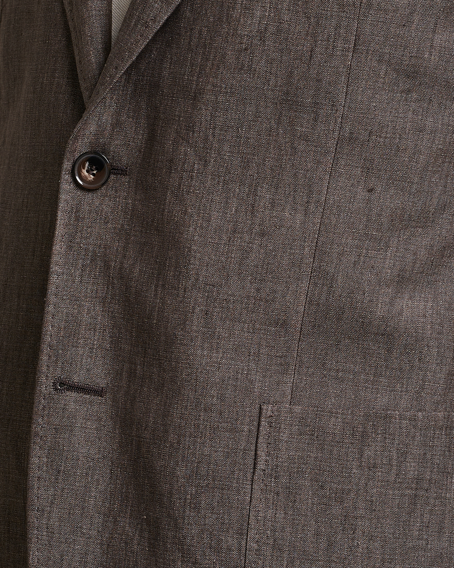 Herre | Dressjakker | Morris | Archie Linen Suit Blazer Brown