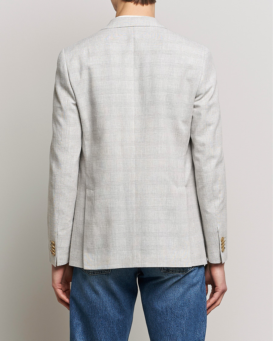 Herre | Dressjakker | Morris | Archie Glencheck Cotton Blazer Khaki