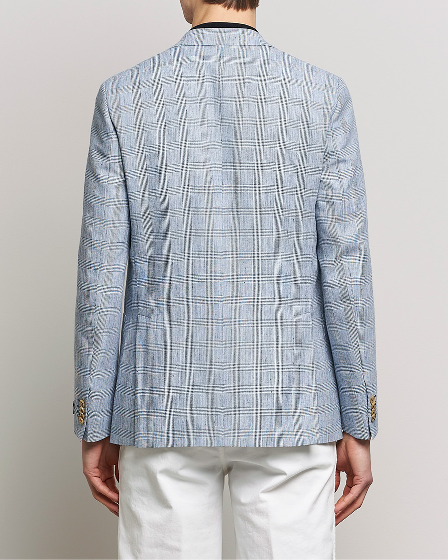 Herre | Dressjakker | Morris | Archie Glencheck Cotton Blazer Blue