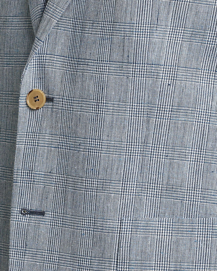 Herre | Dressjakker | Morris | Archie Glencheck Cotton Blazer Blue
