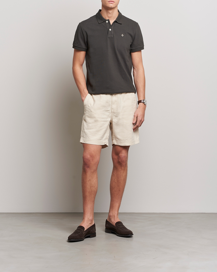 Herre | Shorts | Morris | Fenix Linen Drawstring Shorts Beige