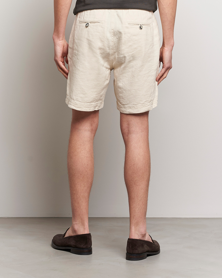 Herre | Shorts | Morris | Fenix Linen Drawstring Shorts Beige