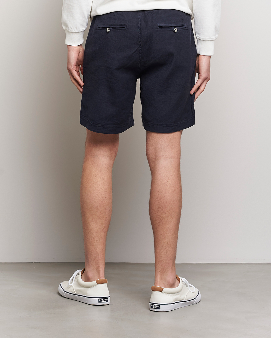 Herre | Shorts | Morris | Fenix Linen Drawstring Shorts Navy
