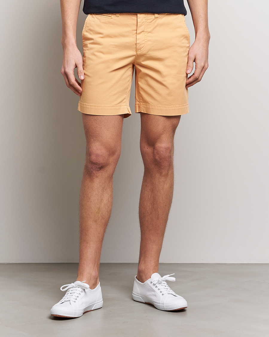 Herre | Shorts | Morris | Light Twill Chino Shorts Orange