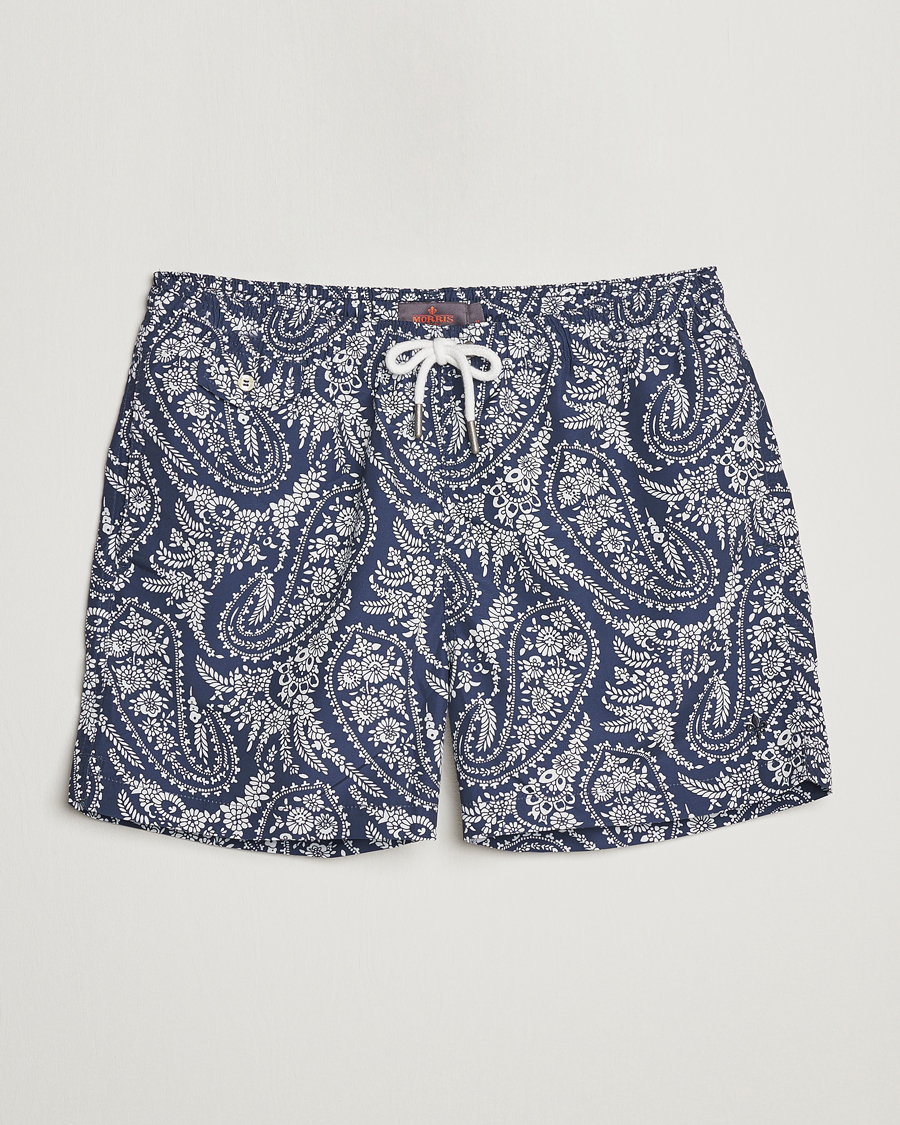 Herre | Badeshorts | Morris | Paisley Bathing Trunks Navy