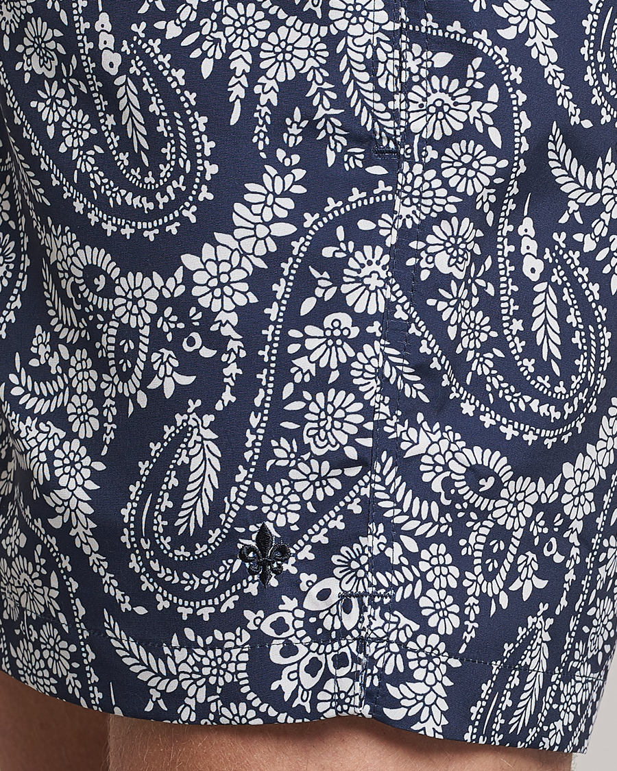 Herre | Badeshorts | Morris | Paisley Bathing Trunks Navy