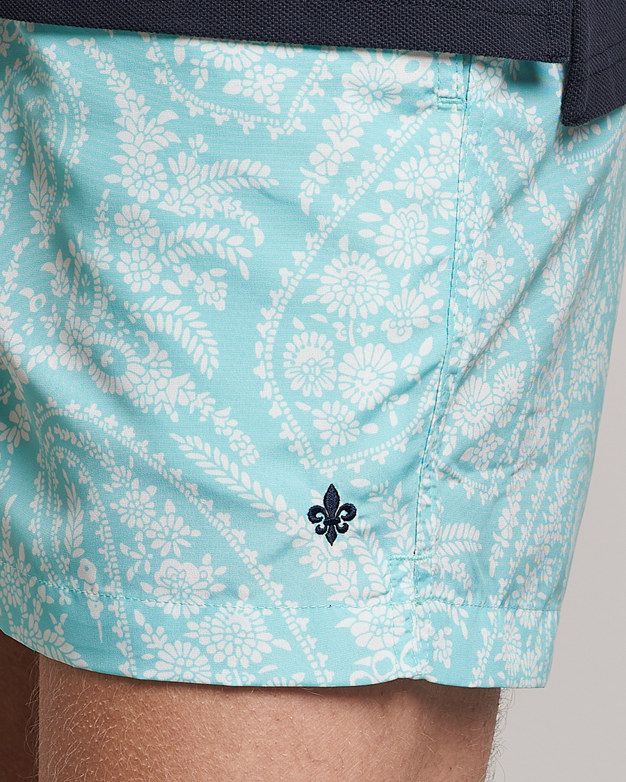 Herre | Badeshorts | Morris | Paisley Bathing Trunks Turquoise