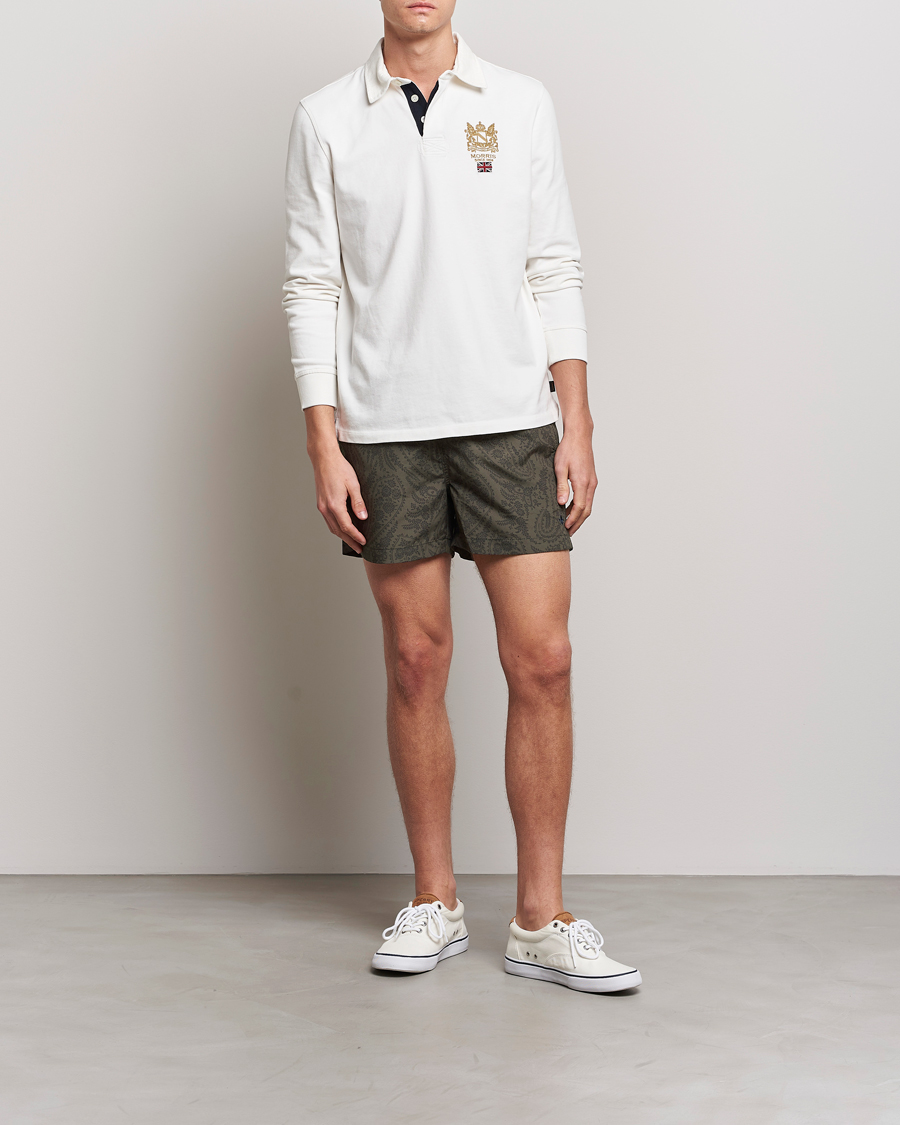 Herre | Badeshorts | Morris | Paisley Bathing Trunks Olive