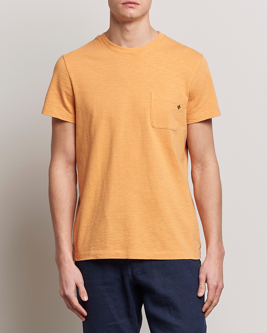 Herre |  | Morris | Lily Slub Pocket Crew Neck Tee Orange