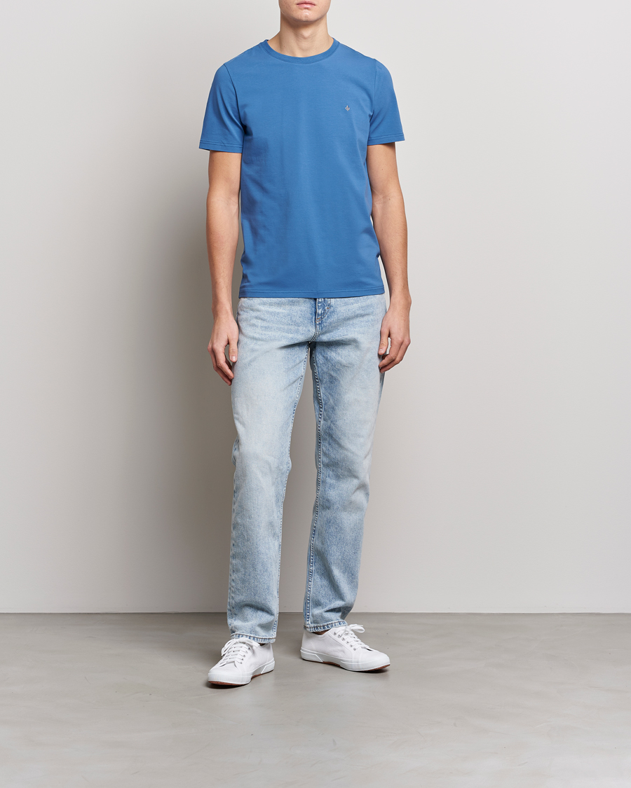 Herre | T-Shirts | Morris | James Cotton T-Shirt Blue