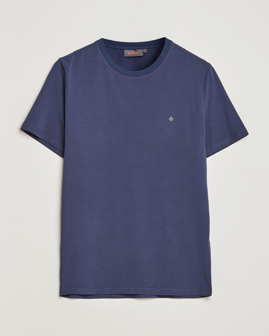 Herre | T-Shirts | Morris | James Cotton T-Shirt Navy