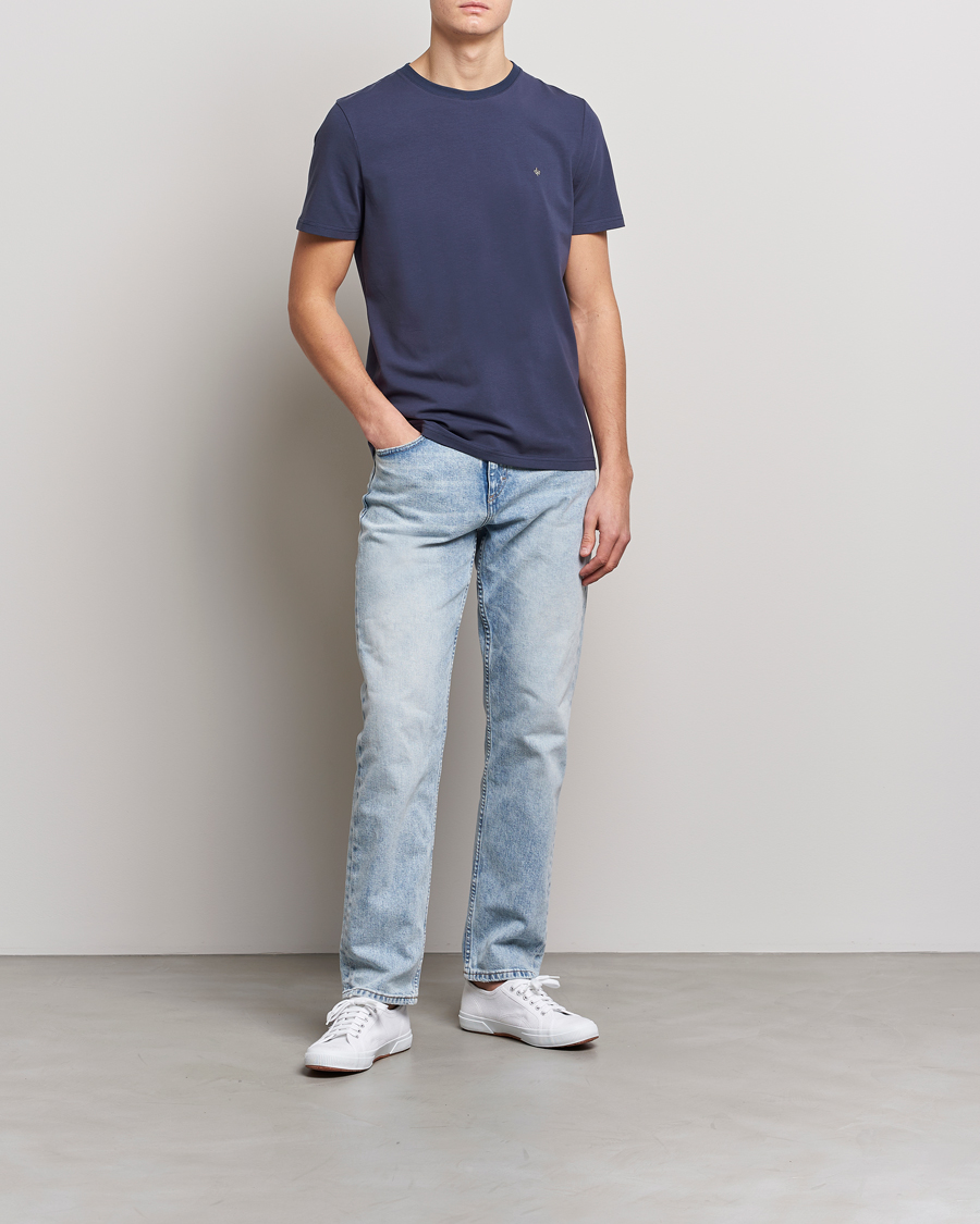 Herre | T-Shirts | Morris | James Cotton T-Shirt Navy