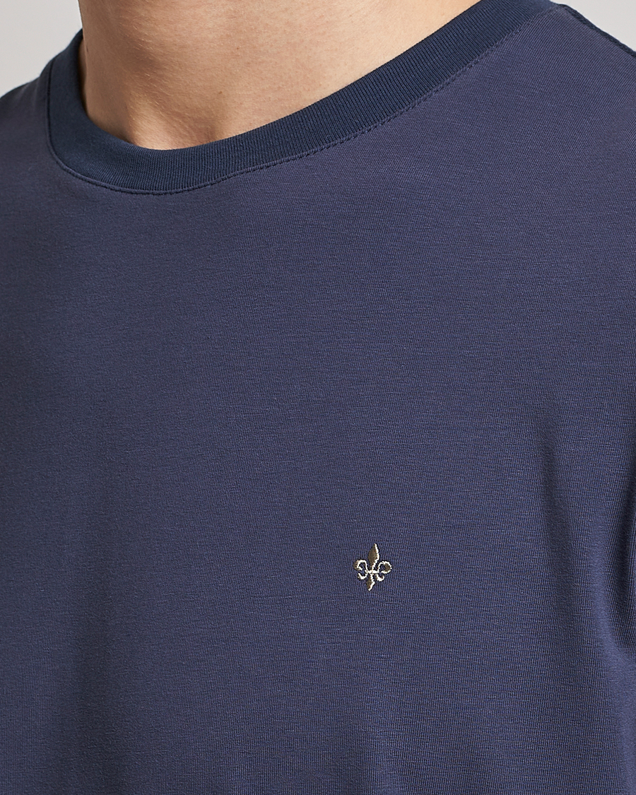 Herre | T-Shirts | Morris | James Cotton T-Shirt Navy