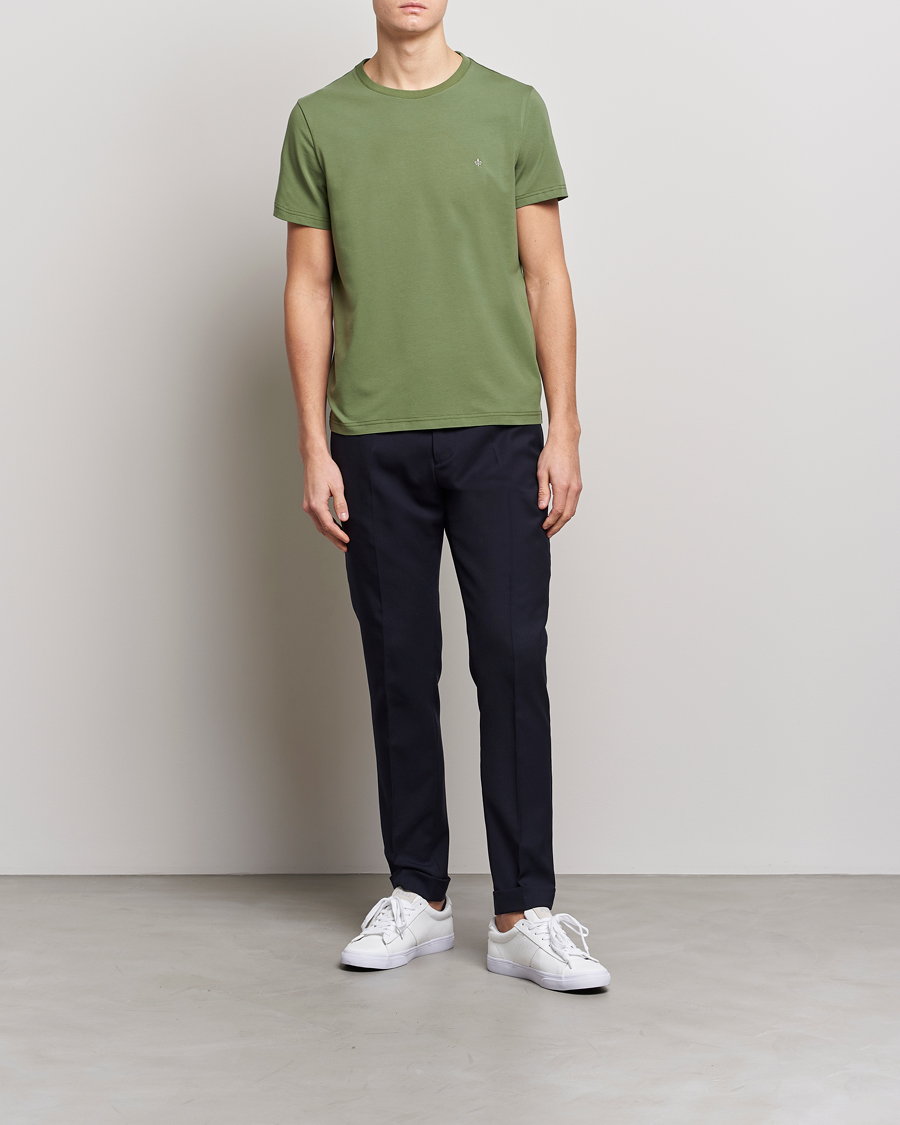 Herre | T-Shirts | Morris | James Cotton T-Shirt Dark Green