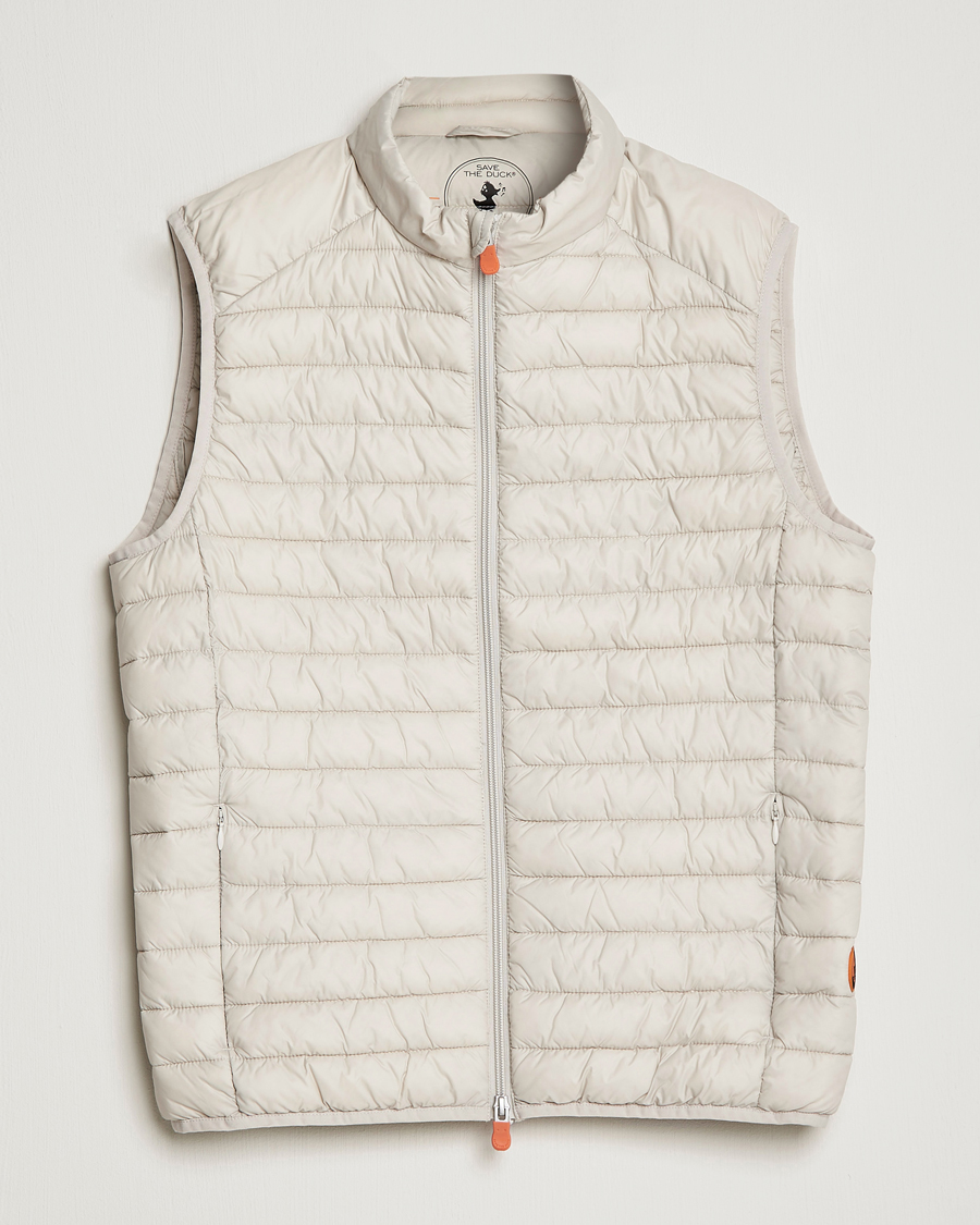 Herre | Vester | Save The Duck | Adamus Lightweight Padded Vest Rainy Beige