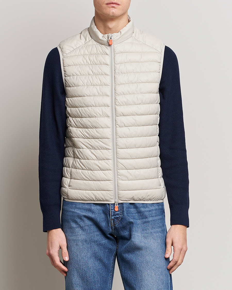 Herre | Save The Duck | Save The Duck | Adamus Lightweight Padded Vest Rainy Beige