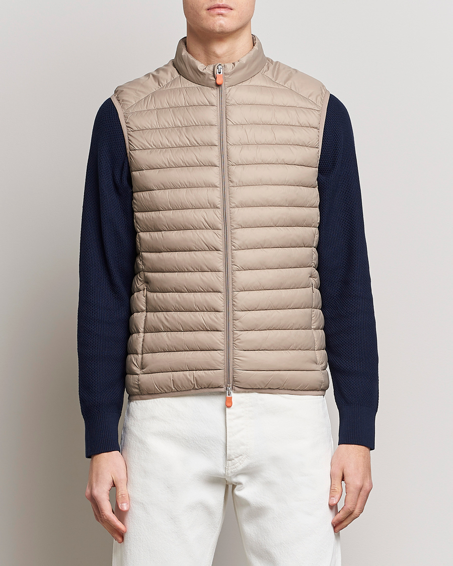 Herre | Vester | Save The Duck | Adamus Lightweight Padded Vest Dune Beige